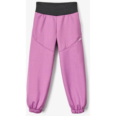 Unuo Dětské softshellové kalhoty s beránkem Light Fialová