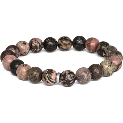 Agato Korálkový náramok z rodonitu MINK140/17