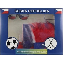 Fandící set Česká republika s čelenkou