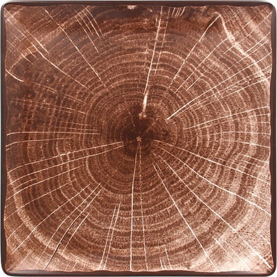 RAK Woodart talíř čtvercový 30 x 30 cm tmavě hnědá WDEDSQ30OB-6