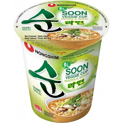 Nongshim Soon Veggie cup instantná polievka 67 g