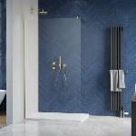 Radaway Душ кабина Radaway Modo New II, 120 см, матово златисто-прозрачна, закалено стъкло 8 мм (389124-99-01)