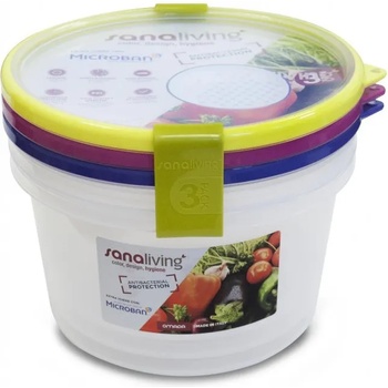 Omada Sanaliving Box Set 3x o18x10, 5cm/1, 6L