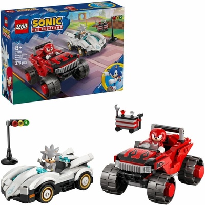 LEGO® Sonic the Hedgehog™ 77118 Silver a jeho auto vs. Knuckles a jeho monster truck
