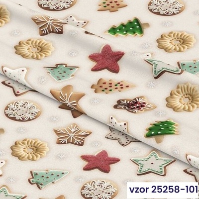 Vánoční role dekorační látky 150 25258-101 Soft