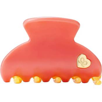 By Eloise London By Eloise Medium Hair Claw Gold Heart Coral Sunset
