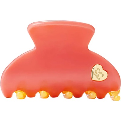 By Eloise London By Eloise Medium Hair Claw Gold Heart Coral Sunset