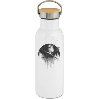 123TRIKO termoska Freestyle lyžař, černý tisk 500 ml