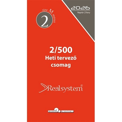 REALSYSTEM 2/500 годишен седмичен график пръстен календар аксесоар 2500-00 (2500-00)