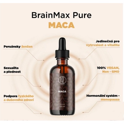 BrainMax Pure Maca tinktura 1:5 100 ml