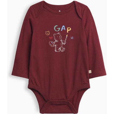 GAP Baby body Brannan Bear Červená