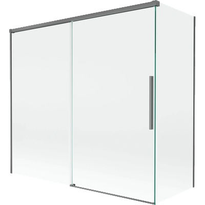 Mexen Rox параван за вана, плъзгащ се, с 2 крила 170 + 70 x 150 см, прозрачен, gun metal - 8C9-170-070-95-00 (8C9-170-070-95-00)
