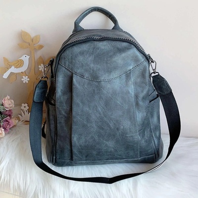 Дамска Сива Чанта-Раница - Модел 2724