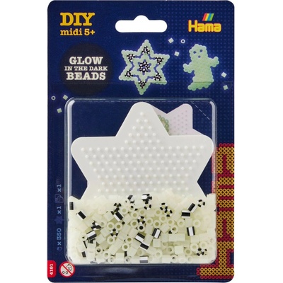 Hama Midi - Korálkový set - hvězda svítící ve tmě - 350 ks – Hledejceny.cz