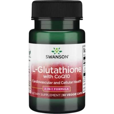 Swanson L-Glutathione with CoQ10 300 mg [30 капсули]