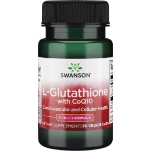 Swanson L-Glutathione with CoQ10 300 mg [30 капсули]