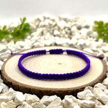 Certom Fialový macramé náramek 0262