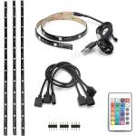 Aigostar - К-кт 4бр. LED RGB димируеми ленти 0, 5м LED/2, 5W/5V IP65 + д. у (AI0220)