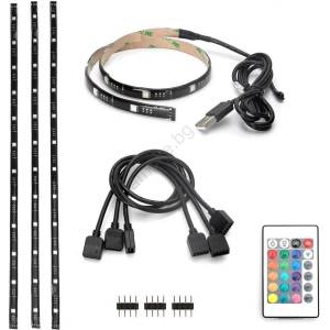 Aigostar - К-кт 4бр. LED RGB димируеми ленти 0, 5м LED/2, 5W/5V IP65 + д. у (AI0220)
