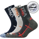 VoXX Wallík Detské dievčenské vysoké bavlnené froté ponožky 3 páry