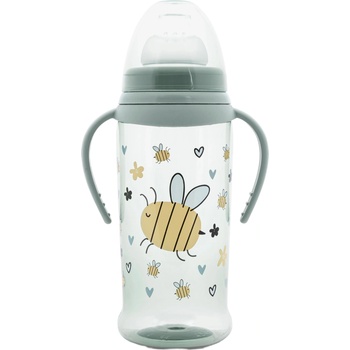 Lorelli Бебешко шише с мек накрайник Lorelli My Friend - 350 ml, Iceberg Green (10200640006)