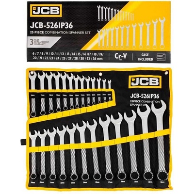 JCB Ключове звездогаечни 6-36 мм, jcb-5261p36, 25 бр (jcb-5261p36)