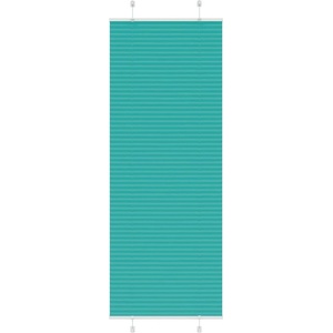 vidaXL Плисирана щора, петролно зелена, 70x200 см, ширина на плата 69, 4 см, полиестер (4015409)
