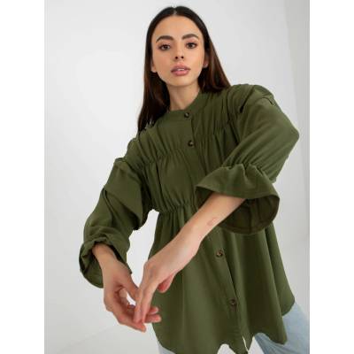 Och Bella Shirt-TW-KS-BI-2021745.13X-khaki kaki