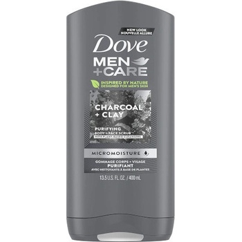 Dove Men+ Care Elements Charcoal & Clay sprchový gel 400 ml