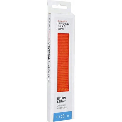 FIXED Nylon Sporty Strap na Garmin QuickFit 26mm oranžový FIXNST2-QF26MM-OR