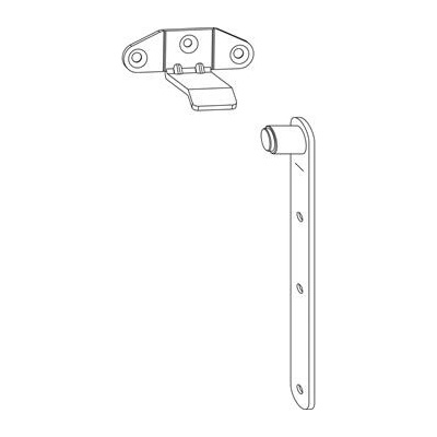 MACO RUSTICO náběh okenic horní pro vzdálenost okenic 5-32 mm černá 14088