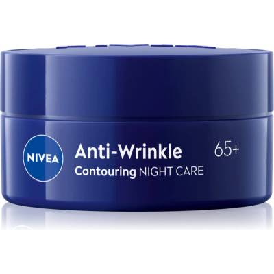 Nivea Anti-Wrinkle Contouring нощен лифтинг крем за определяне контурите на лицето за изглаждане на контурите 65+ 50ml