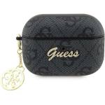 Guess Кейс Guess GUAP2G4GSMK за AirPods Pro 2, черен / черен, 4G Charm Colle (3666339102425)