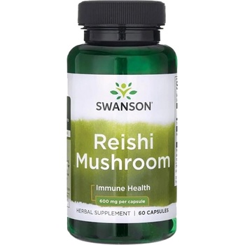 Image 1 of Swanson Reishi Mushroom 600 mg [60 капсули]