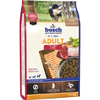 Bosch Adult Lamb & Rice jahňacie mäso s ryžou nová receptúra 3 kg