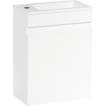 Naturel Koupelnová skříňka s umyvadlem Verona 40x53,2x22 cm bílá lesk VERONA40BL