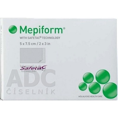 Mepiform 5x7,5 cm obväz silikónový samolepiaci 1 ks