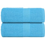 vidaXL Кърпи за гости FROGN 2 бр. Тюркоазени 30x50 см 360 г/м2 (136971)