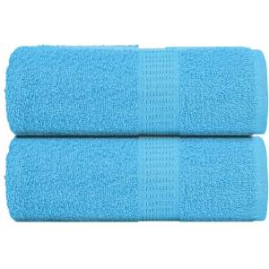 vidaXL Кърпи за гости FROGN 2 бр. Тюркоазени 30x50 см 360 г/м2 (136971)