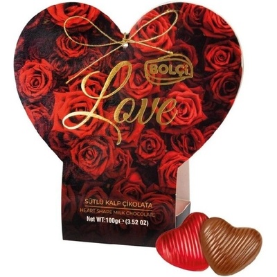 Bolci Milk Heart Red Roses 100 g
