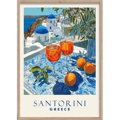 Styler Santorini obraz barevná