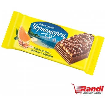 Image 1 of Черноморец Вафла Черноморец с фъстъци и портокал 75гр