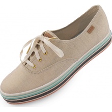 Keds Triple stripe foxing line natural gold