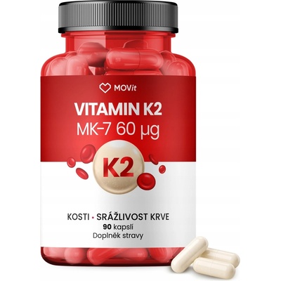 MOVit Vitamin K2 MK-7 60mcg 90 kapsúl