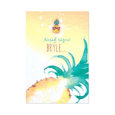 Albi Přání s broží - Ananas