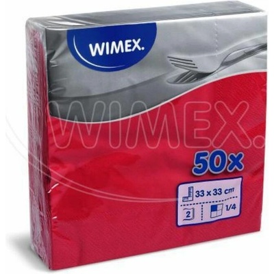 Wimex Obrúsok 2V červený 33x33cm 2 400 ks