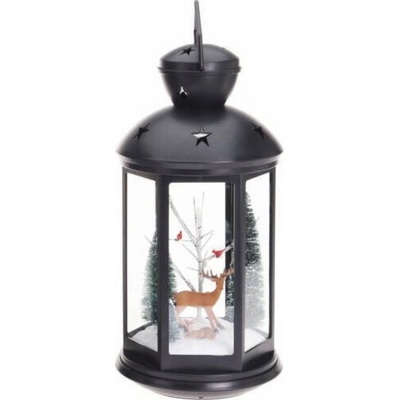 Home Styling Collection Lampion se sváteční scénou, 43 cm