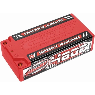 Team Corally Sport Racing 50C LiPo Shorty Hardcase-4800mAh-7.4V-4mm Bullit 35,5Wh C-49405