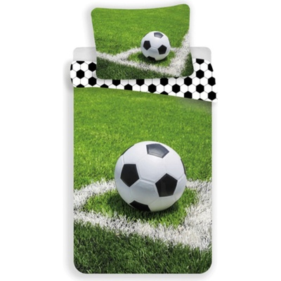 Ourbaby obliečky football bedding biela čierna 140x200 70x90