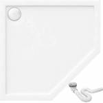Rea Душ корито Rea Diamond 90x90 см бяло (5902557366880)